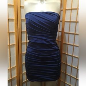 Speechless Strapless Cocktail Party Little Blue Dress Size M $70 Tag Price